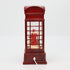 Christmas Musical Water Lantern Santa Booth with Sculpted Scene Swirling Confetti LED Light